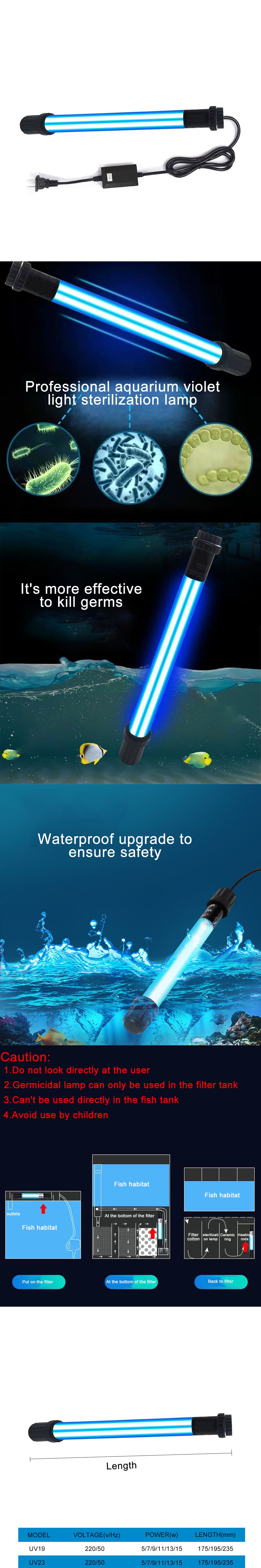 Uv lamp in aquarium  第1张