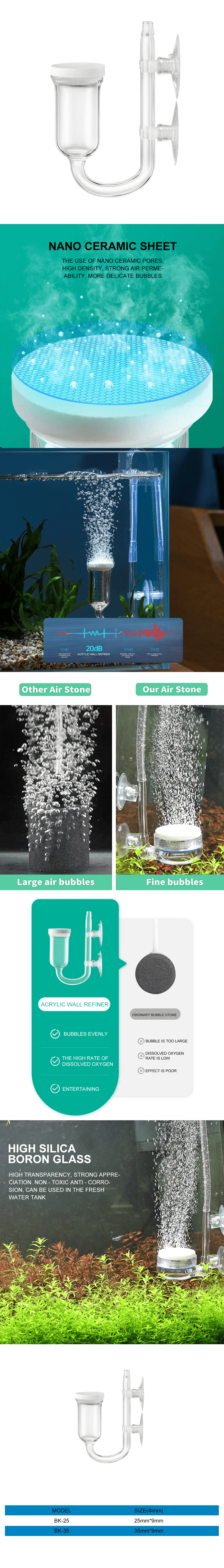 Aquarium oxygen diffuser distributor  第1张-Pet and Aquarium Supplies Wholesale | FAUSHUN Aquarium oxygen diffuser distributor