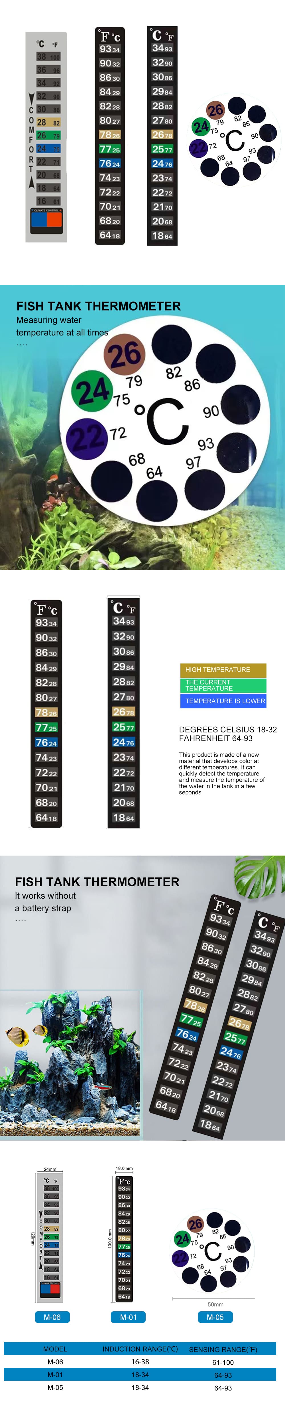 Aquarium thermometer strip factory  第2张