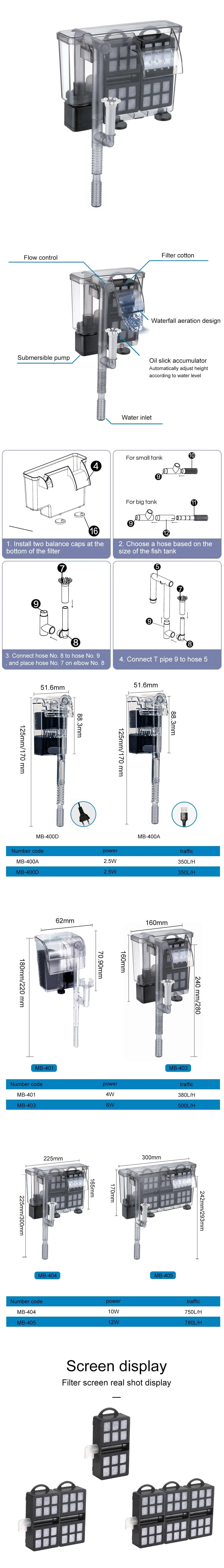 Waterfall filter aquarium factory  第1张