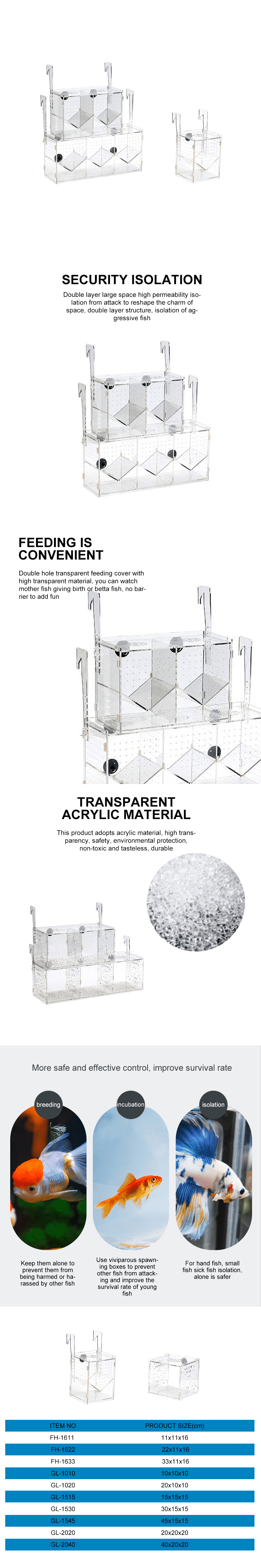 Aquarium isolation box distributor  第1张-Pet and Aquarium Supplies Wholesale | FAUSHUN Aquarium isolation box distributor