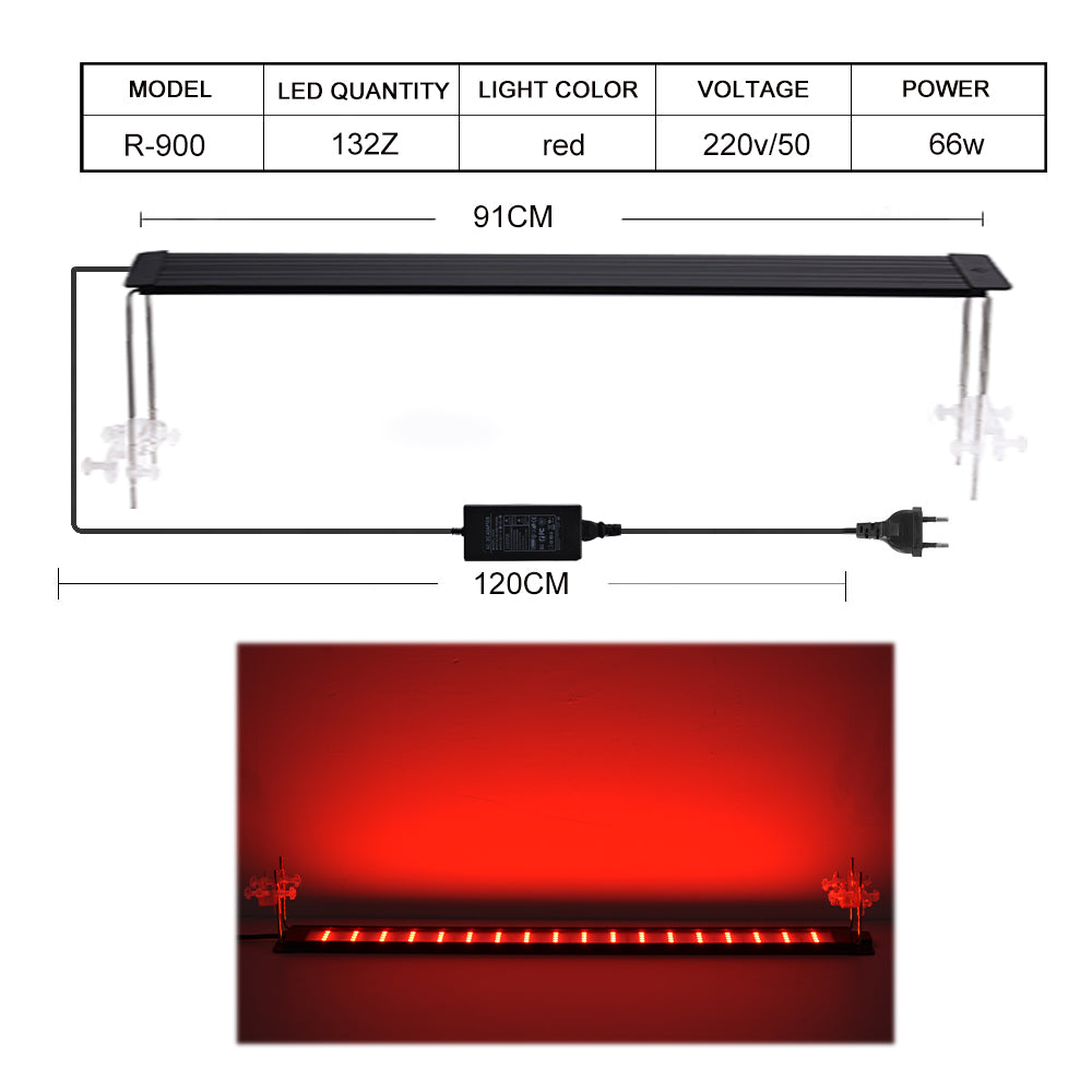 Aluminum Slim RGB Red led aquarium light Faushun