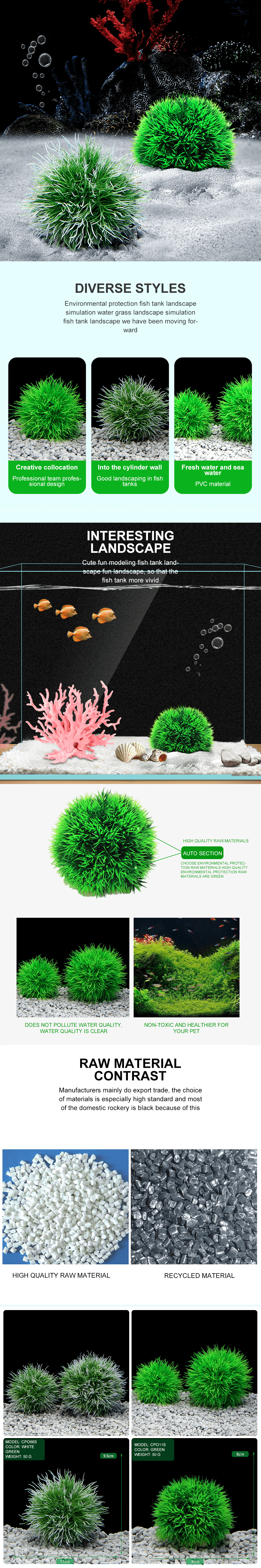 Artificial aquarium plants distributor  第1张