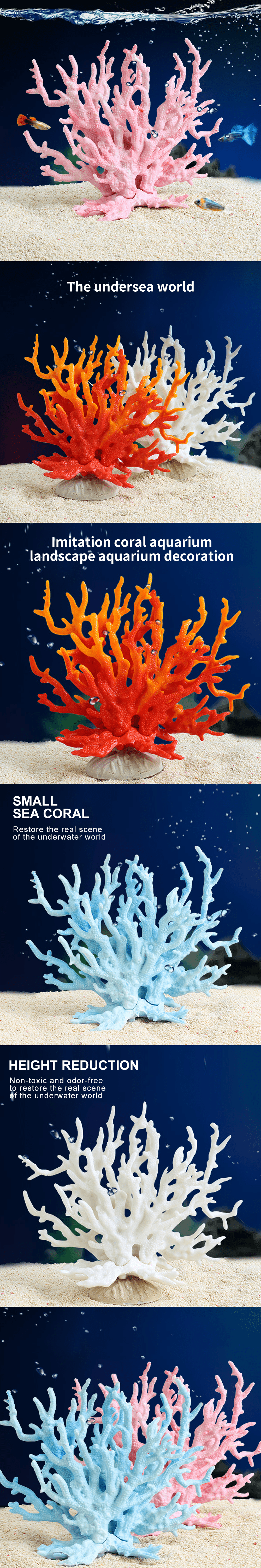 Fish tank coral decorations