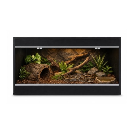 Wholesale black wood reptile vivarium 48 x 24 x 24 inch FS-AT-L09
