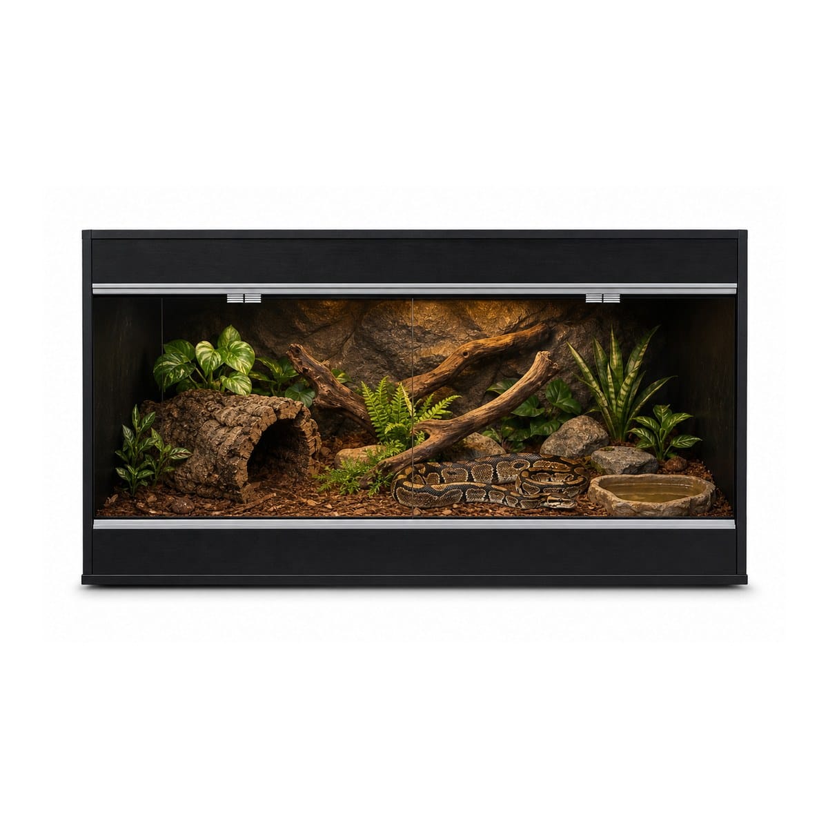 Wholesale Black Wood Reptile Vivarium 48 wholesale black wood reptile vivarium 48 x 24 x 24 inch FS-AT-L09