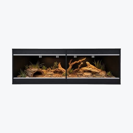 Wholesale black wood reptile vivarium 70 x 24 x 24 inch FS-AT-L08