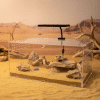 Wholesale desert acrylic reptile terrarium 40 x 30 x 20cm with LED light